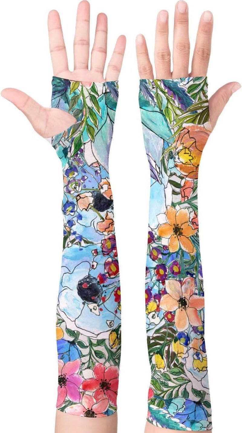 YPHCDO Store Gardening Sleeves Farm Sun Protection Arm Cooling Sleeves Thorn Proof Garden for Women Men with Thumb Hole - Image 1